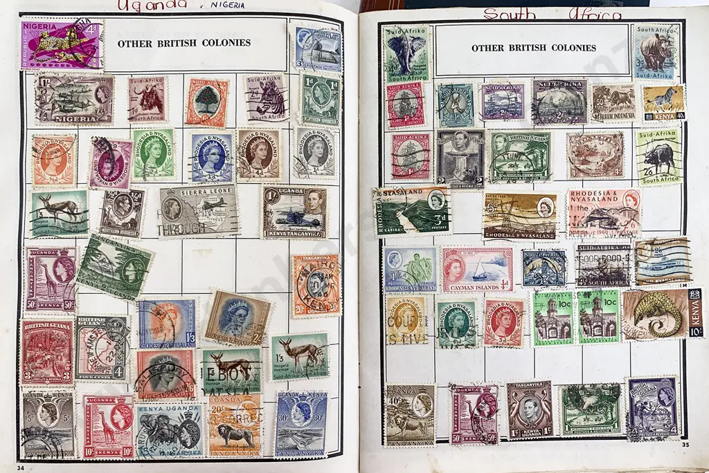 Six Small Vintage Stamp Albums Image 1++
