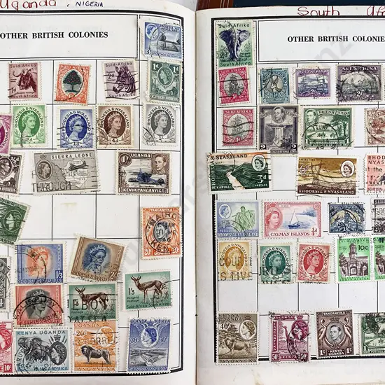 Six Small Vintage Stamp Albums