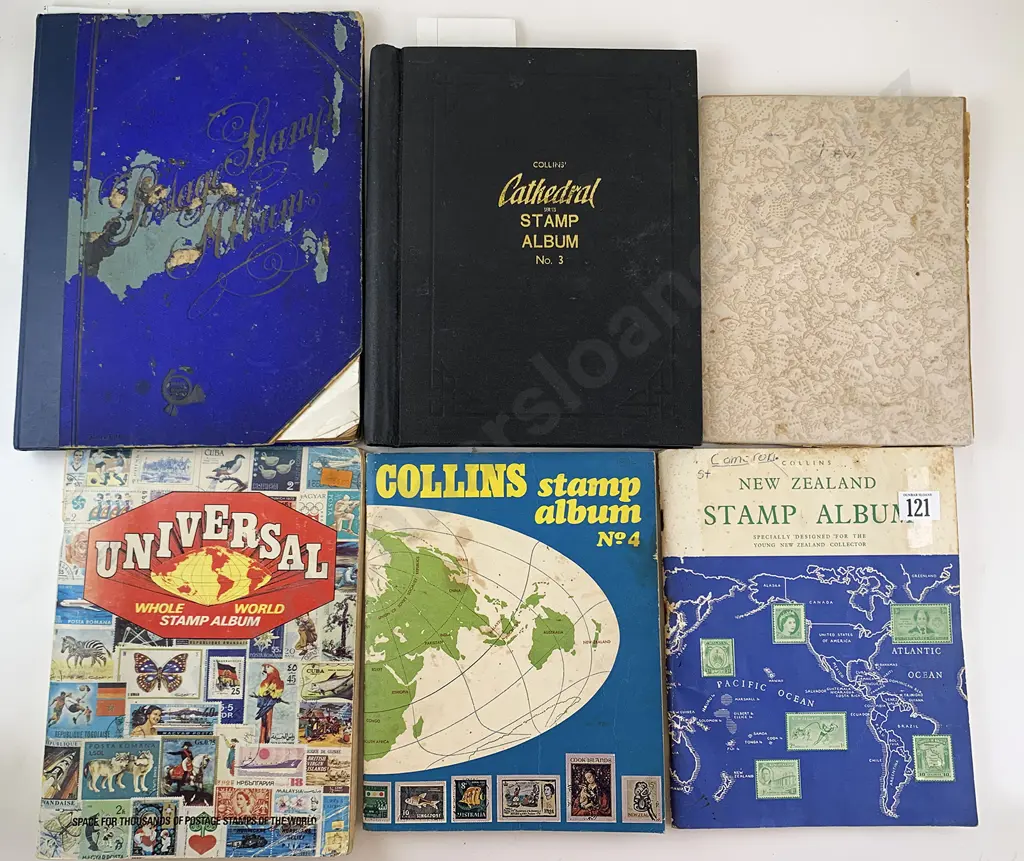 Six Small Vintage Stamp Albums Image 1++