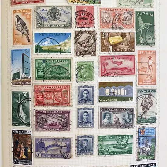 Six Small Vintage Stamp Albums