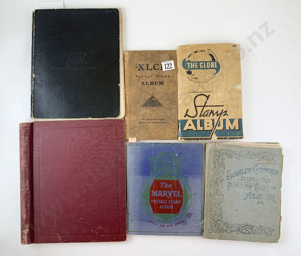 Six Small Vintage Stamp Albums Image 1++