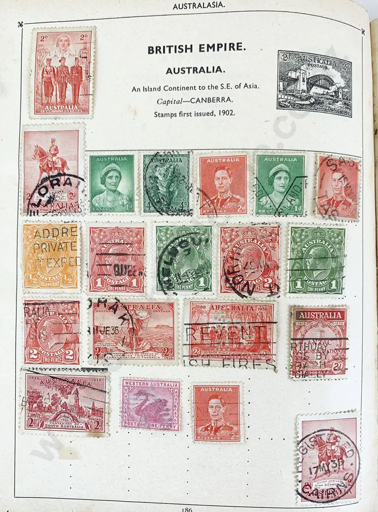 Five Vintage Stamp Albums Image 1++