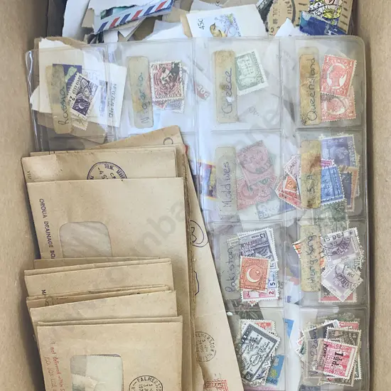 Qty NZ and Some World Loose Semi-Sorted Stamps