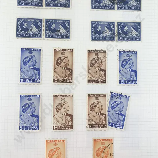 Qty Loose Stamp Album Sheets of World Stamps