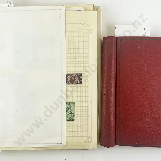 Two Part Vintage World Stamp Albums