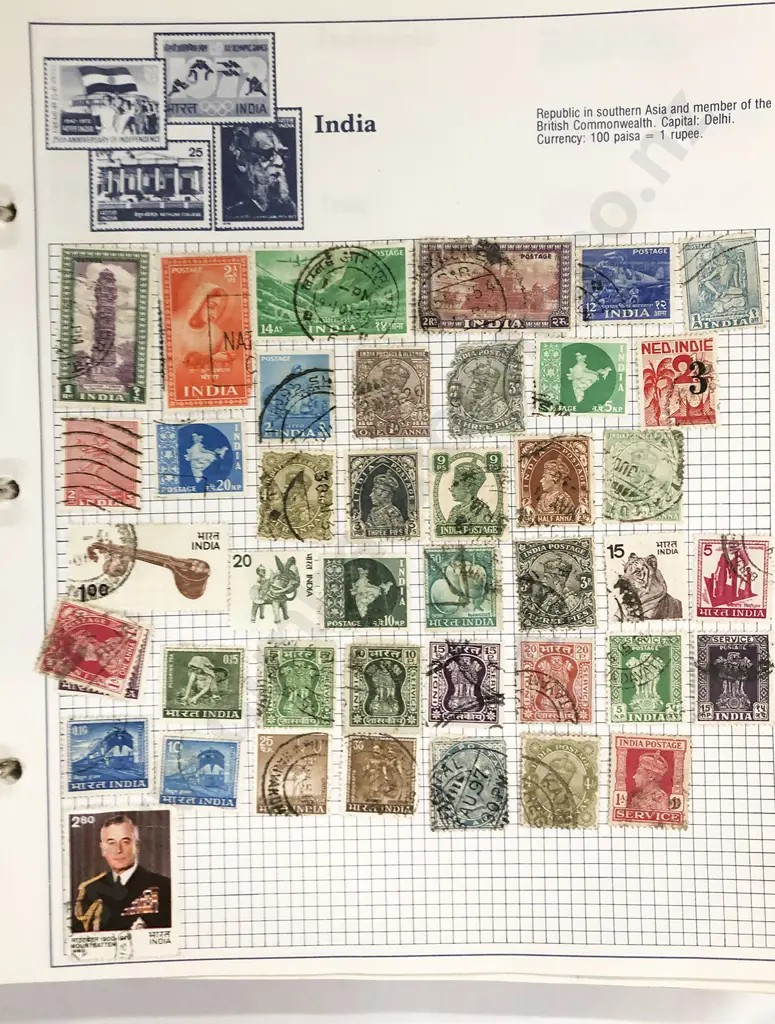 Three Vintage World Stamp Albums and empty stock page album Image 1++