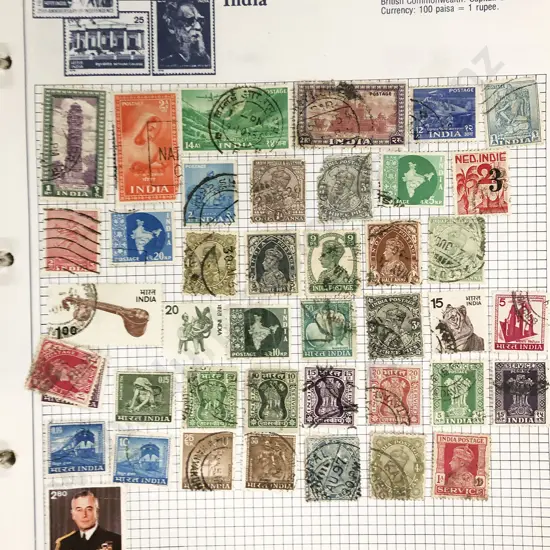 Three Vintage World Stamp Albums and empty stock page album