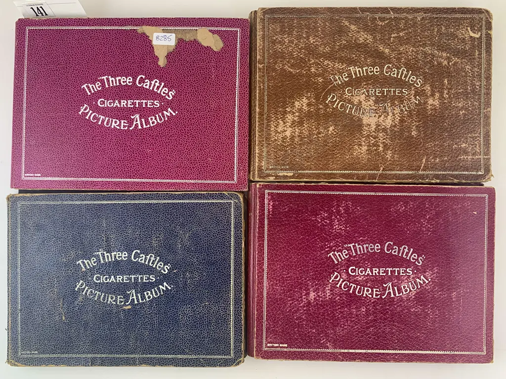 Four Cigarette Picture Card Albums with cards Image 1++
