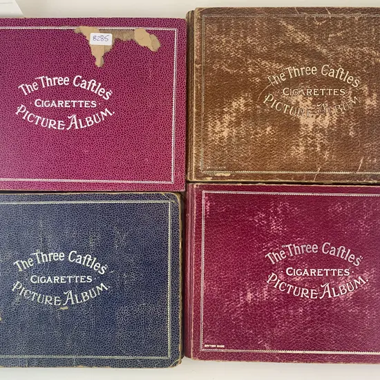 Four Cigarette Picture Card Albums with cards