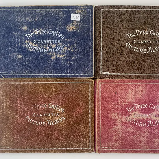 Four Cigarette Picture Card Albums with cards