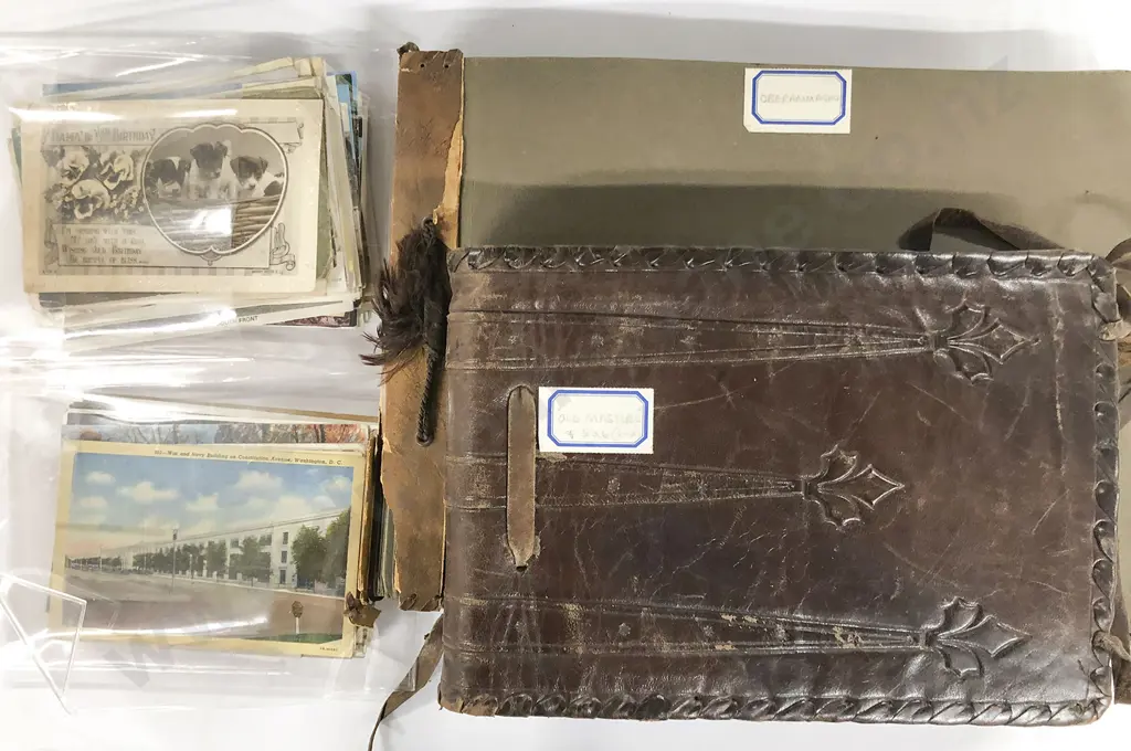 Two Vintage Postcard Albums Image 1++