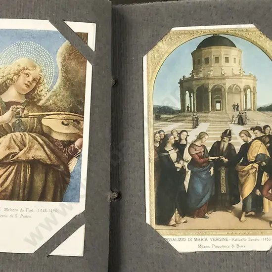 Two Vintage Postcard Albums