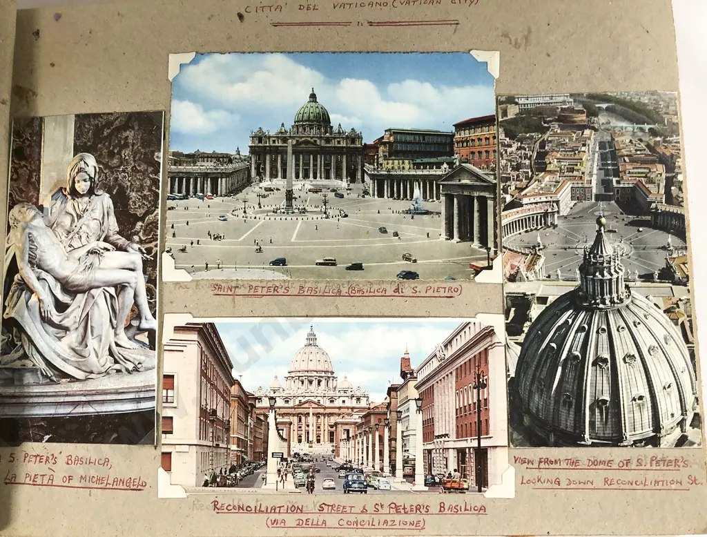 Five Vintage Postcards Albums Image 1++