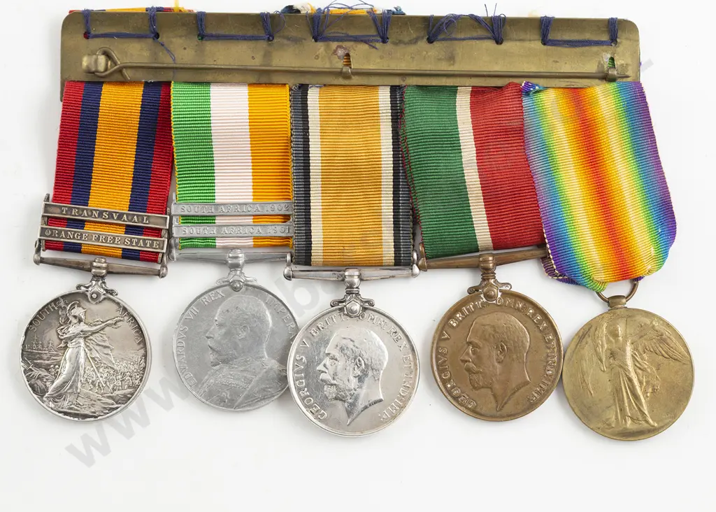 Five Medal Group to Rifleman 597 James Straker Jackson Image 1++