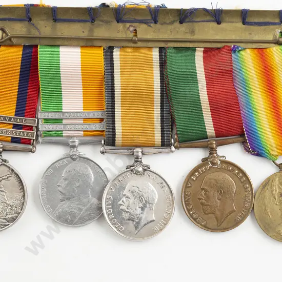 Five Medal Group to Rifleman 597 James Straker Jackson