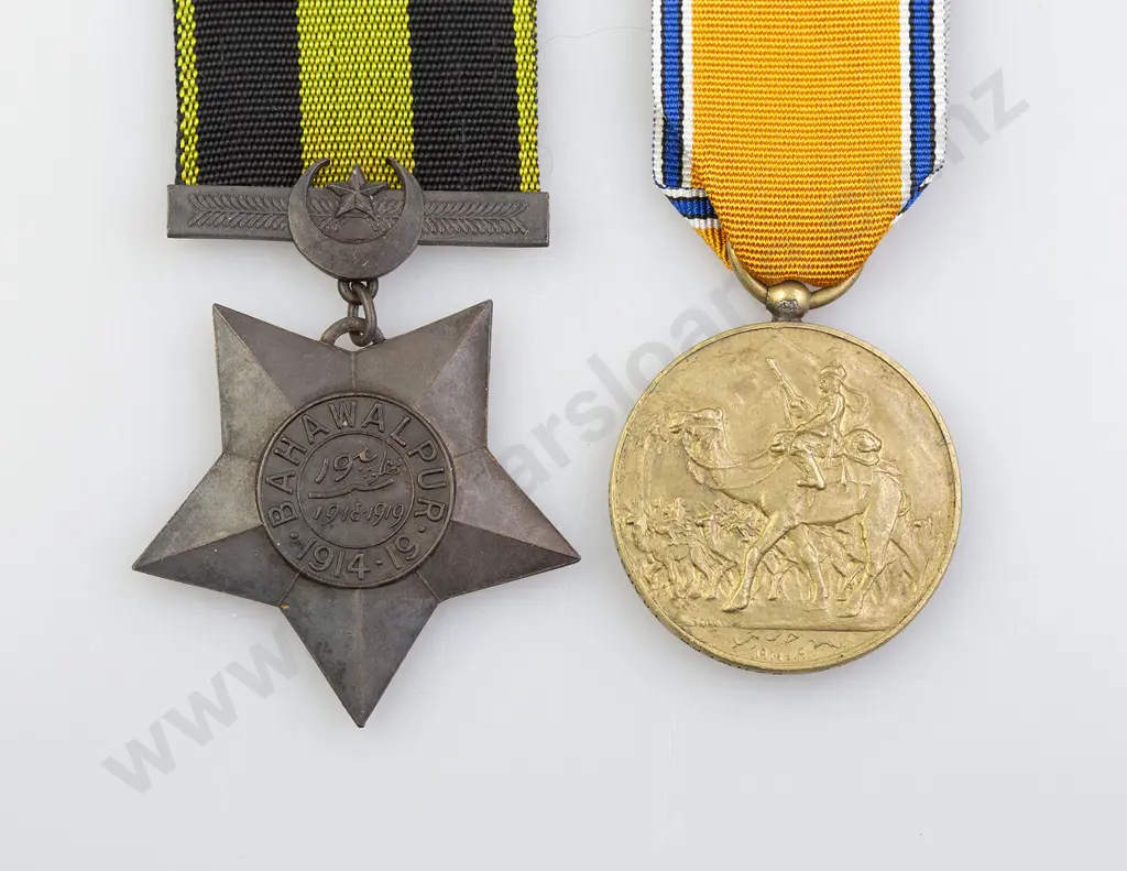 Two Bahawalpur Regiment Medals Image 1++