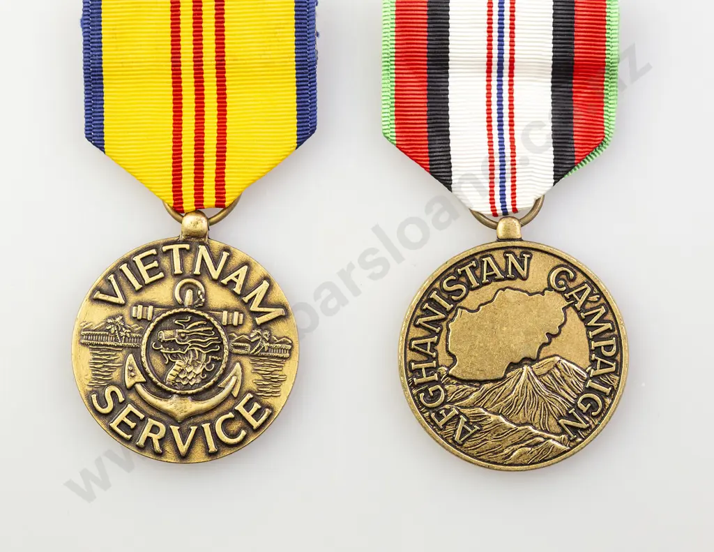 Two US Forces Service Medals Image 1++