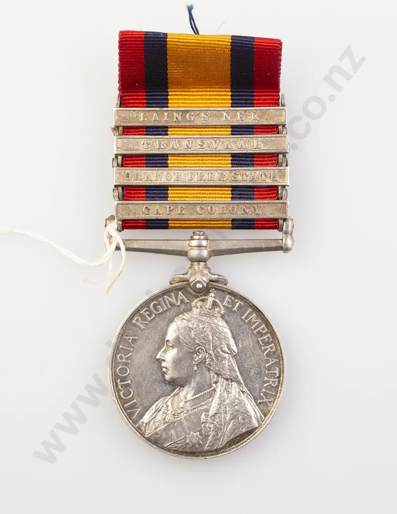 Queens South Africa Medal 1899 with Four Bars Image 1++