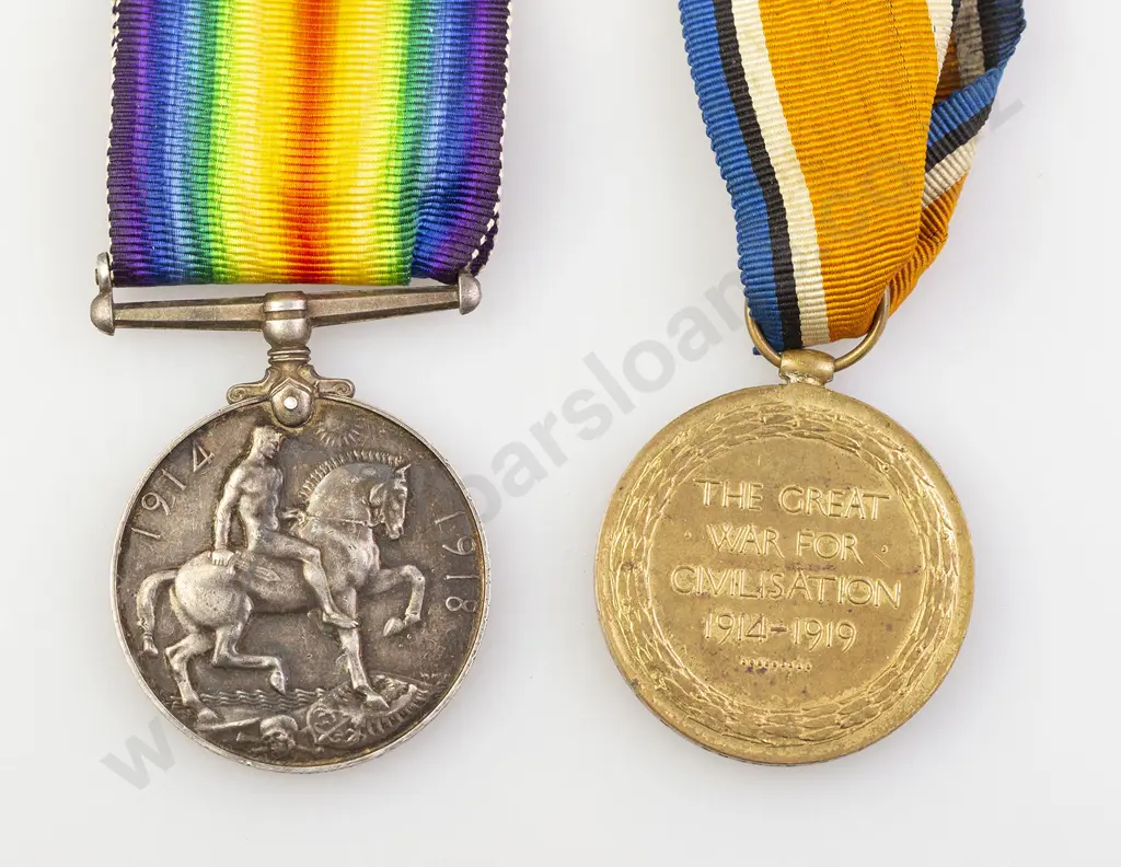 WWI Two Medal Group Image 1++