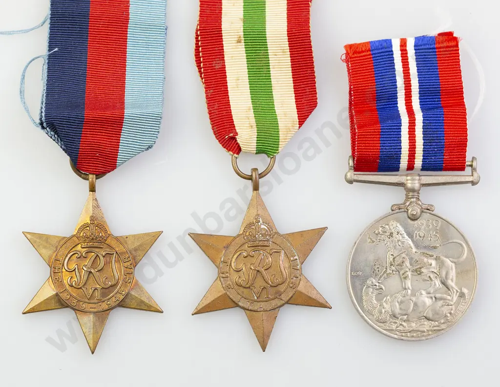 Three WWII Medals Image 1++