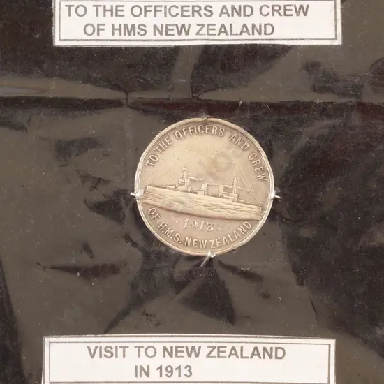 S/S Commemorative Medallion HMS New Zealand