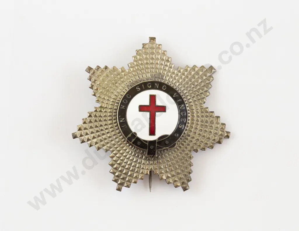 Masonic Knight's Templar 'In Hoc Signo Vinces' Badge Image 1++