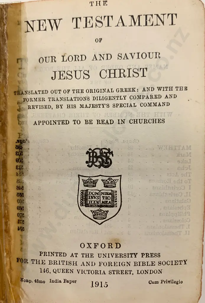 WWI Soldiers Pocket New Testament Image 1++