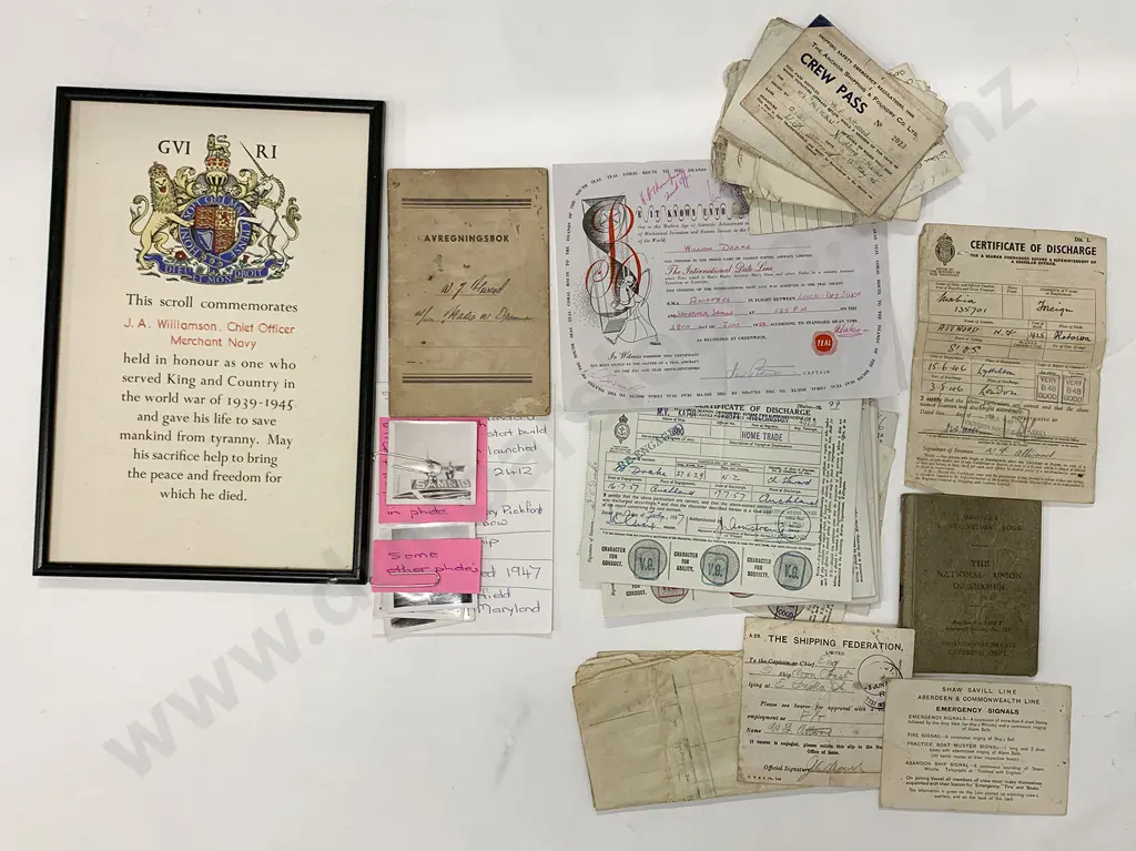 Certificates of DIscharge from various ships Image 1++