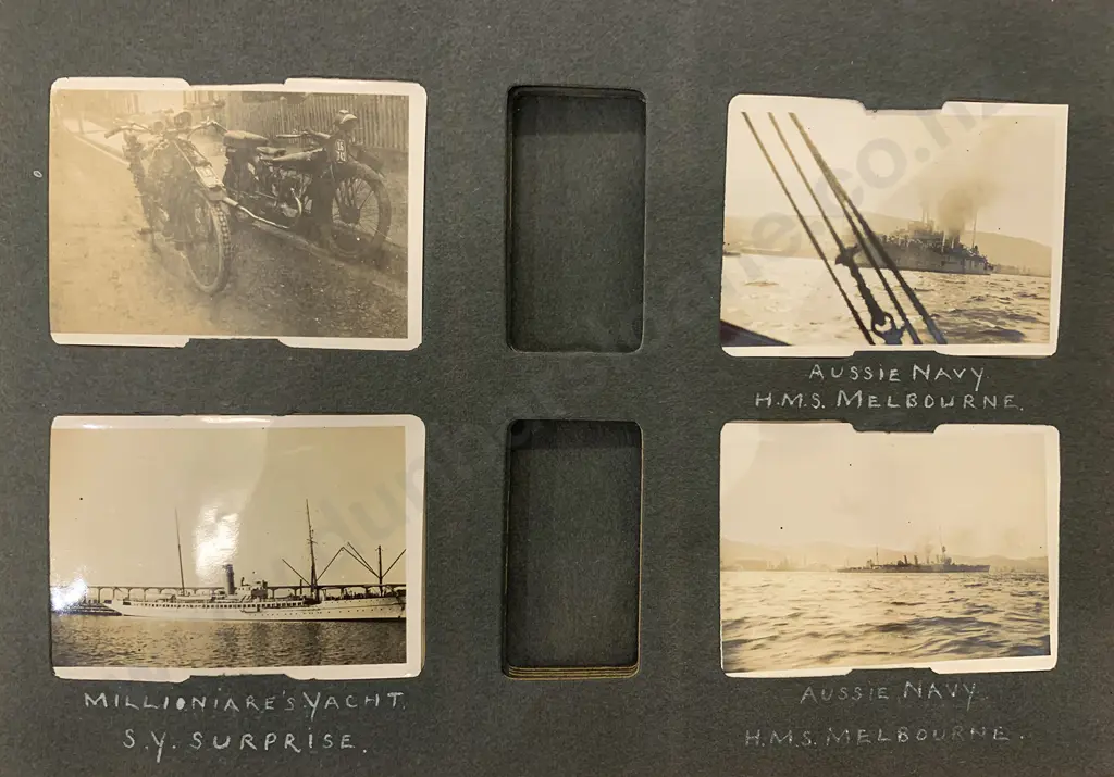 Two WWII Albums of NZ and World Naval Photos Image 1++