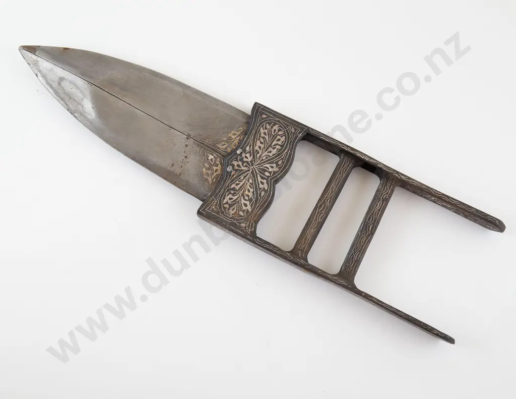 Indian Rajasthani 'Tiger Cutter' Patterned Steel Dagger Image 1++