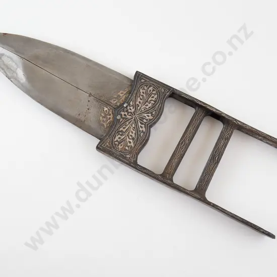 Indian Rajasthani 'Tiger Cutter' Patterned Steel Dagger