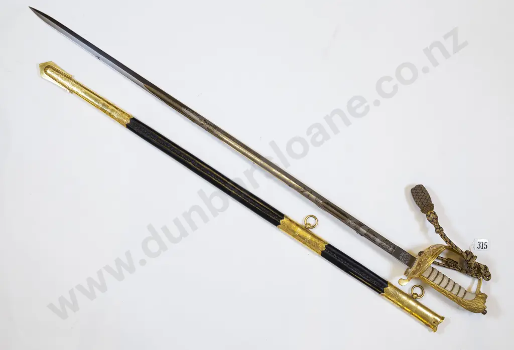 EIIR British Naval Officers Sword of Sub-Lieutenant Philip Walter St Vincent Beechey Image 1++