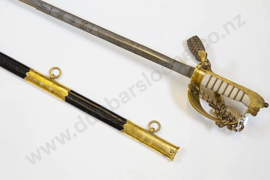 EIIR British Naval Officers Sword of Sub-Lieutenant Philip Walter St Vincent Beechey Image 1++