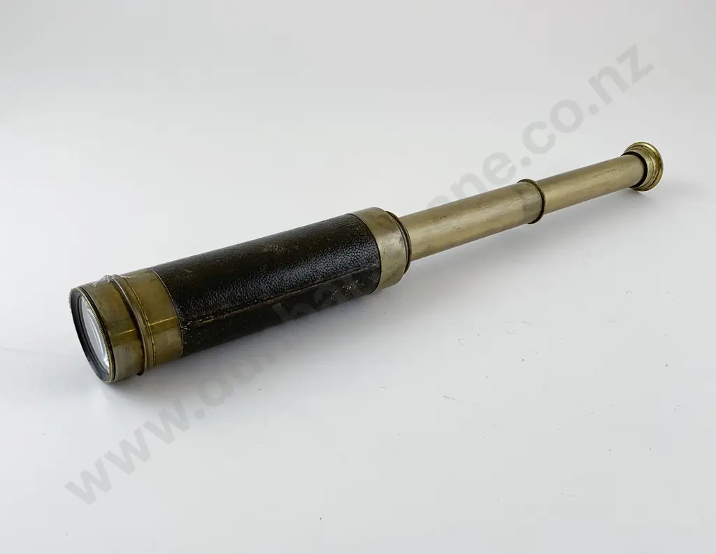 Small Three Drawer Brass Telescope Image 1++