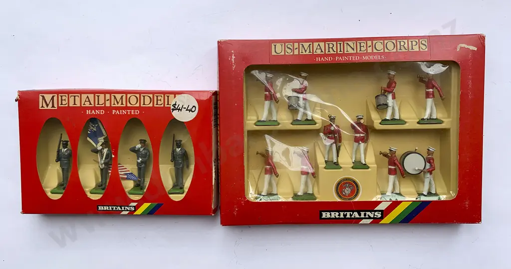 Boxed Britains No 7306 US Army Colour Party Image 1++