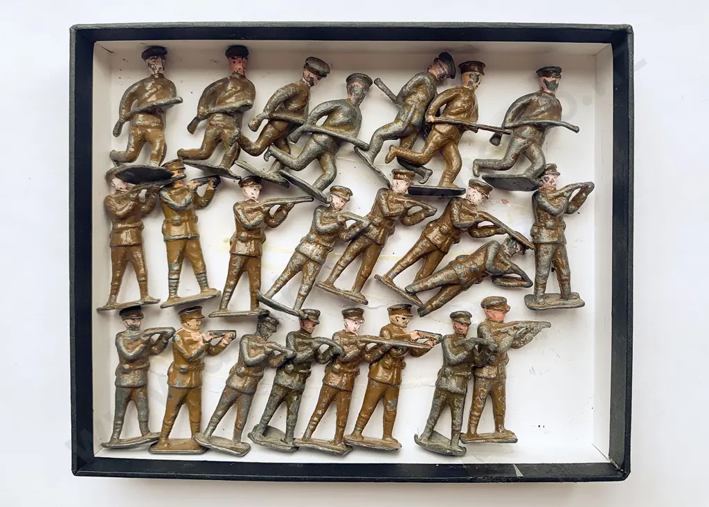 Collection Vintage Probable John Hill & Co WWI Lead Soldiers Image 1++