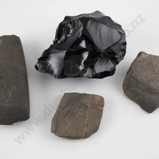Worked Obsidian stone