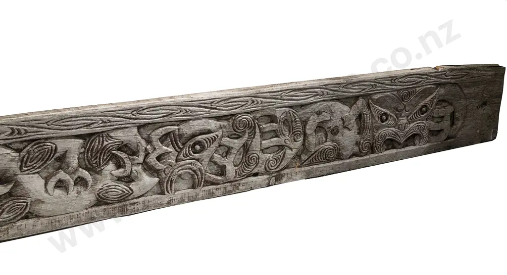 Large carved Paepae (Threshold Board) Image 1++
