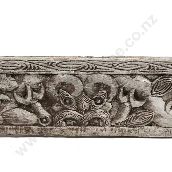 Large carved Paepae (Threshold Board)