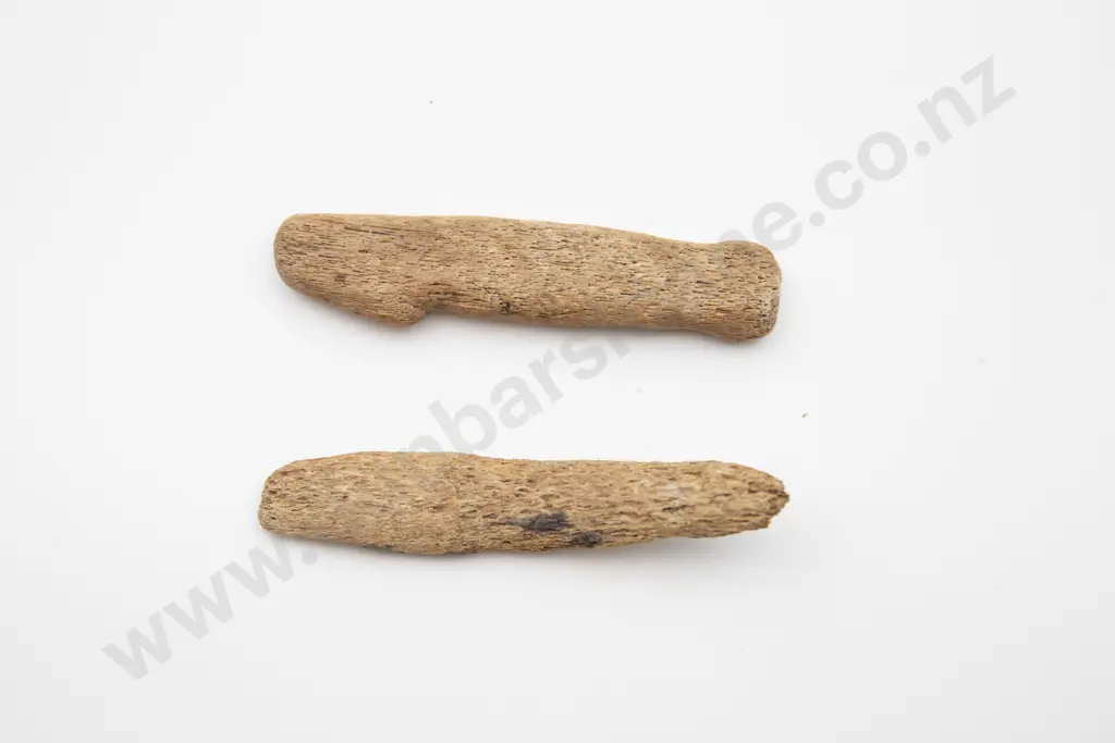 Harpoon tip and worked piece of bone Image 1++