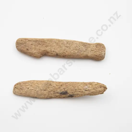 Harpoon tip and worked piece of bone