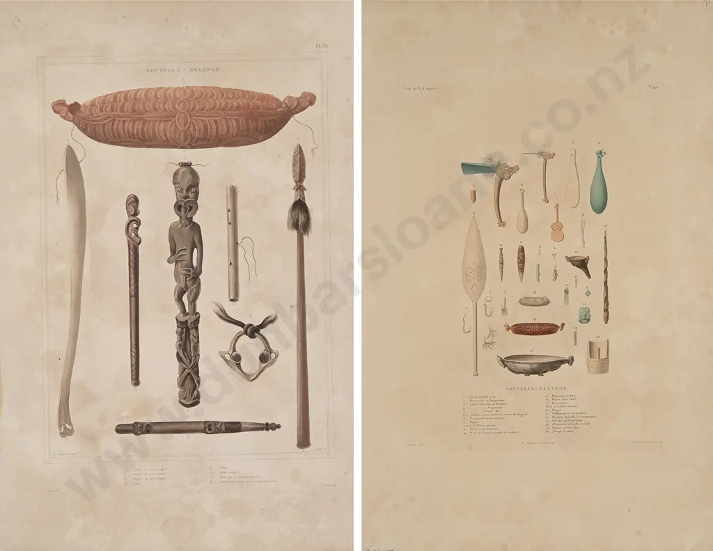 Louis Auguste De Sainson  hand coloured lithographs (2) Image 1++
