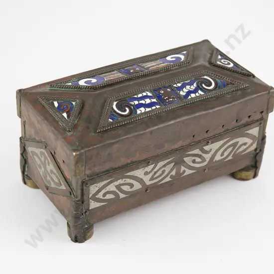 New Zealand Arts and Crafts Jewellery Box
