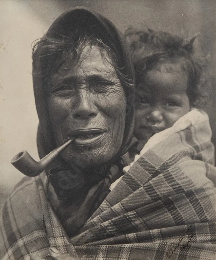 Charles Troughton Clark Maori Portrait Photograph Image 1++