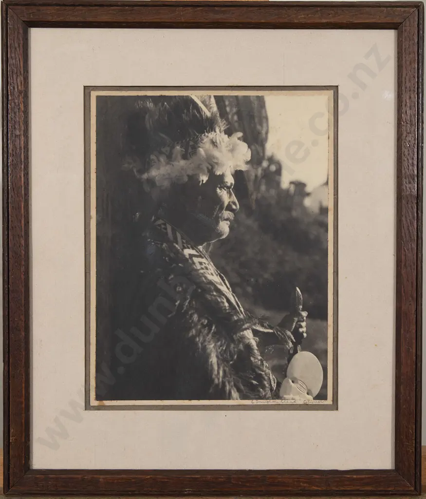Charles Troughton Clark Maori Portrait Photograph Image 1++