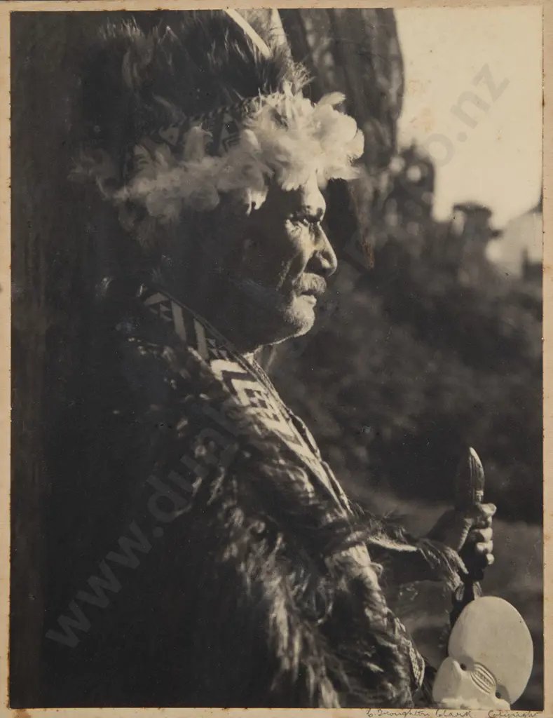 Charles Troughton Clark Maori Portrait Photograph Image 1++