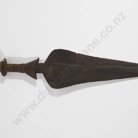Mongo tribe knife. Bantu ethnic group