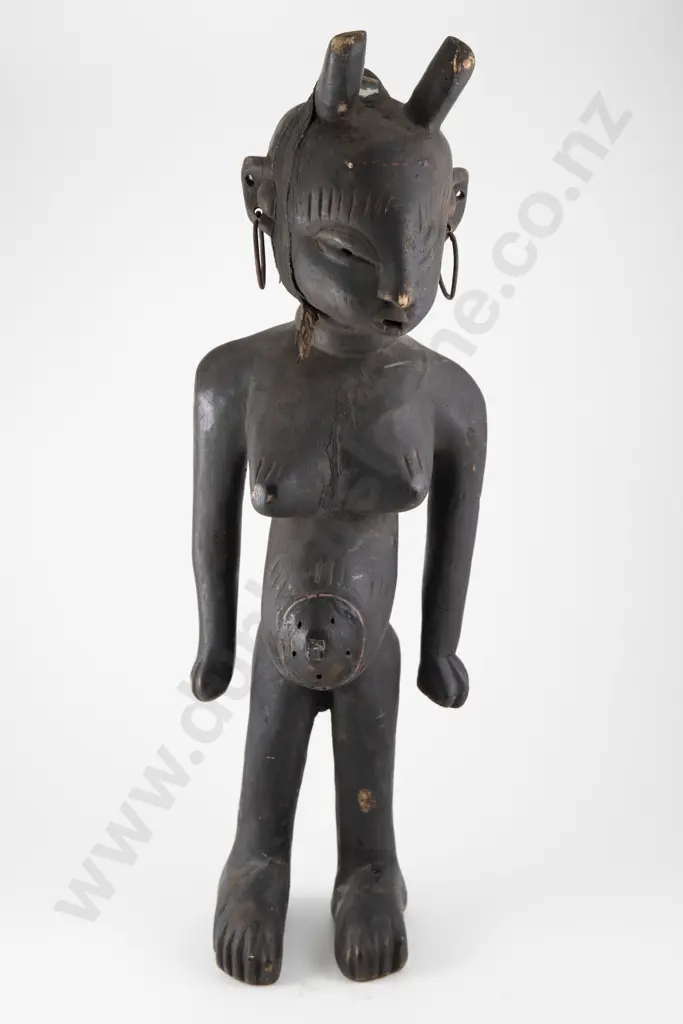 Sierra Leone statue modelled standing  with inserted mirrors and beads Image 1++