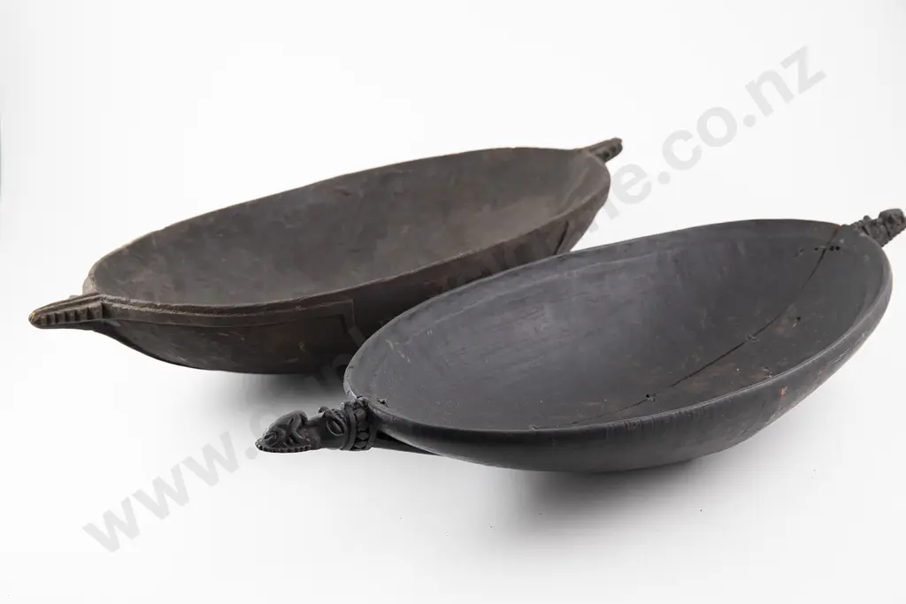 Two Trobriand Islands feast bowls Image 1++