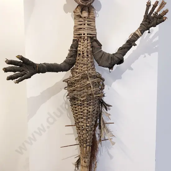 A Papua New Guinea  Sepik River Skull Rack